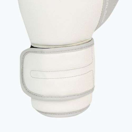 Mănuși de box pentru bărbați EVERLAST Powerlock Pu, alb, EV2200 WHT-10 oz.