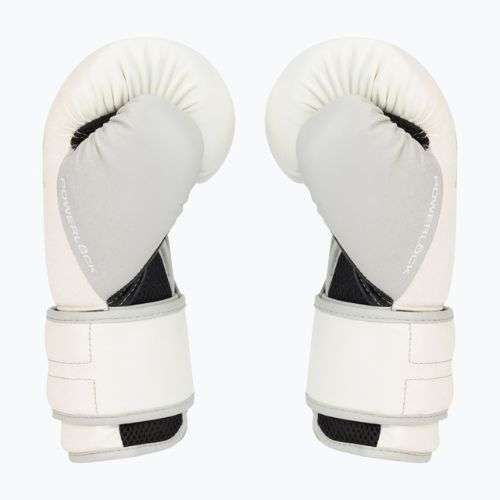 Mănuși de box pentru bărbați EVERLAST Powerlock Pu, alb, EV2200 WHT-10 oz.