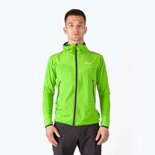 Salewa bărbați Agner Hybrid PL/DST FZ Hoody hanorac polar cu glugă verde 00-0000027371
