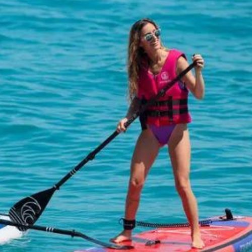 Mască integrală de snorkeling pentru copii AQUASTIC albastră SMK-01N