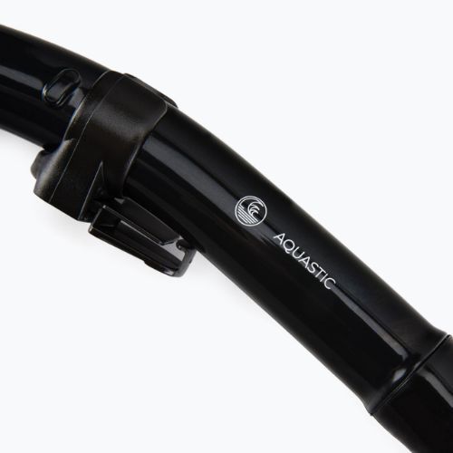 Set de snorkeling AQUASTIC Mască + Tub negru MSA-01C