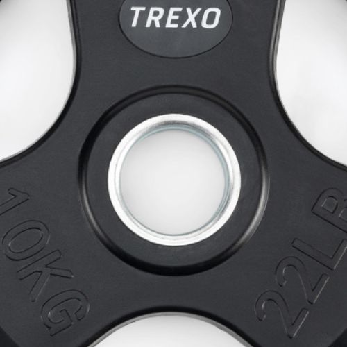 Greutate din fontă cauciucată XTREXO czarne RW10 10 kg