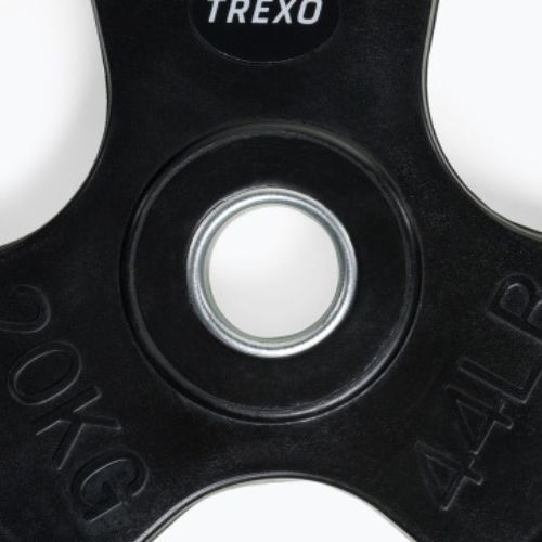 Greutate din fontă cauciucată XTREXO czarne RW20 20 kg