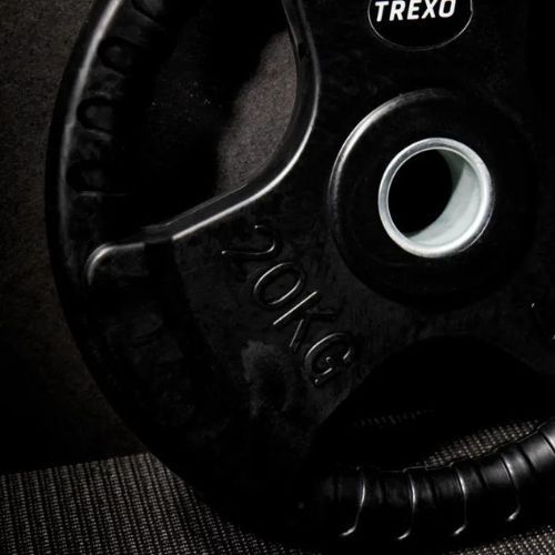 Greutate din fontă cauciucată XTREXO czarne RW20 20 kg