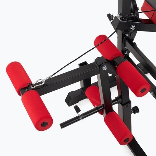 Bancă de antrenament  XTREXO BenchFit Max cu suport și bară neagră