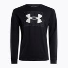 Tricou de antrenament pentru bărbați Under Armour Rival Terry Logo Crew negru 1370391-001