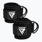 Benzi cu cârlige pentru încheietură RDX Gym Ankle Pro A4 negre WAN-A4B-P