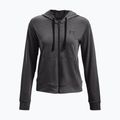 Tricou de antrenament pentru femei Under Armour Rival Terry Full Zip Hoodie gri 1369853