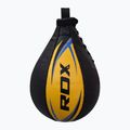 Pară de box RDX Speed Ball Leather Multi negru-galben 2SBL-S2YU