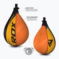 Pară de box RDX Speed Ball Leather Multi negru-galben 2SBL-S2YU 3