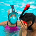 Mască integrală de snorkeling AQUASTIC albastră SMA-01SN 4