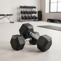 Ganteră cauciucată  XTREXO Hex HXD200 20 kg 3