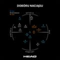 HEAD Hawk coardă de tenis negru 281103 3