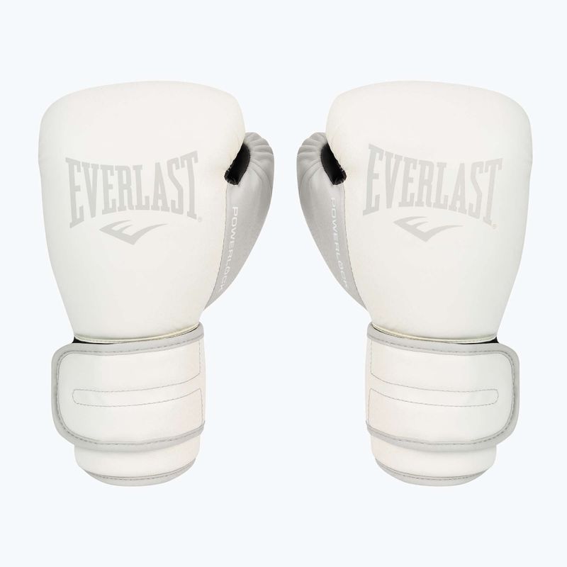 Mănuși de box pentru bărbați EVERLAST Powerlock Pu, alb, EV2200 WHT-10 oz.