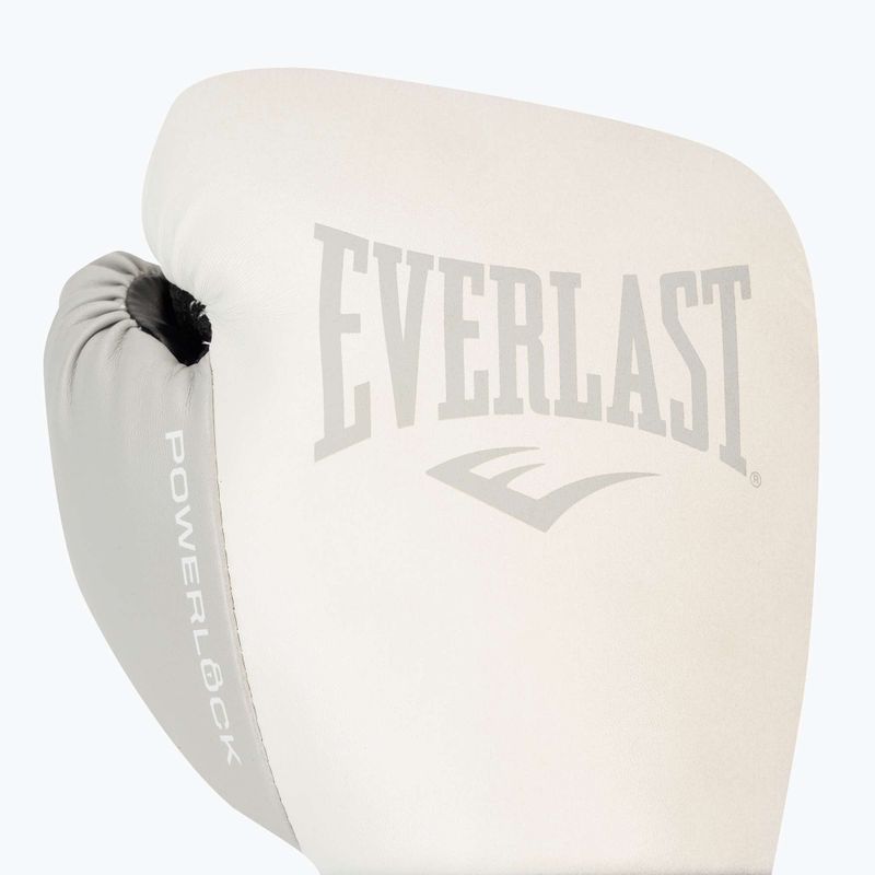 Mănuși de box pentru bărbați EVERLAST Powerlock Pu, alb, EV2200 WHT-10 oz. 5