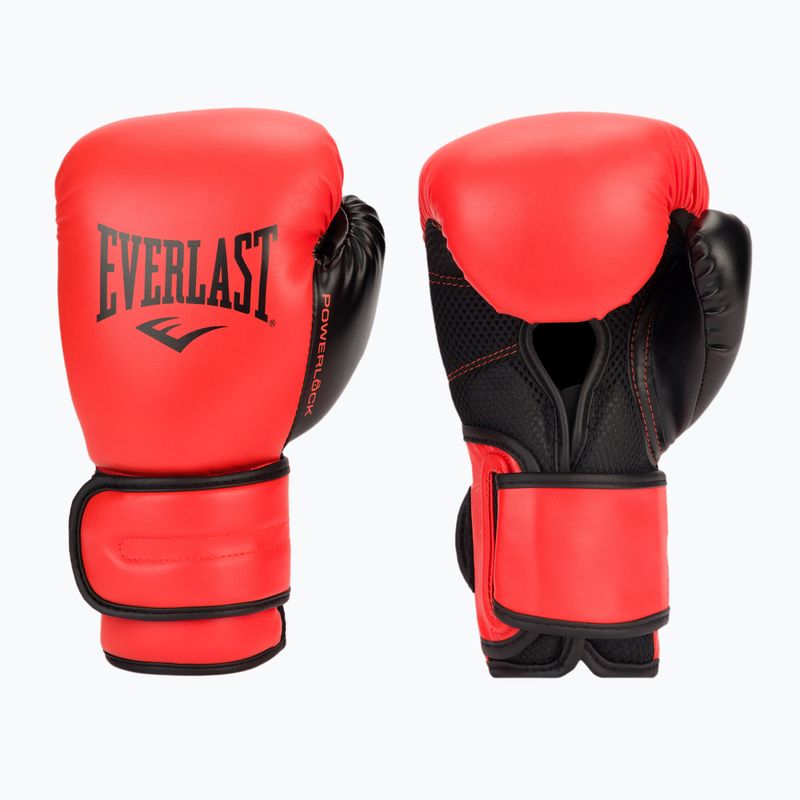 Mănuși de box pentru bărbați EVERLAST Powerlock Pu, roșu, EV2200 RED-10 oz.
