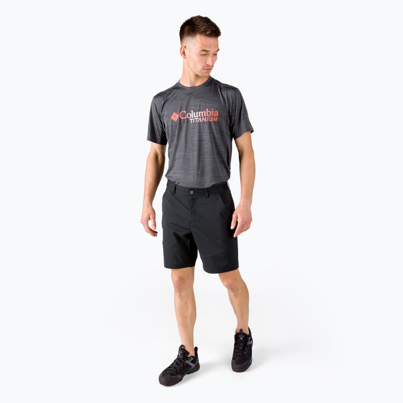 Columbia Tech Trail 010 Pantaloni scurți de trekking pentru bărbați Negru 1883371 2