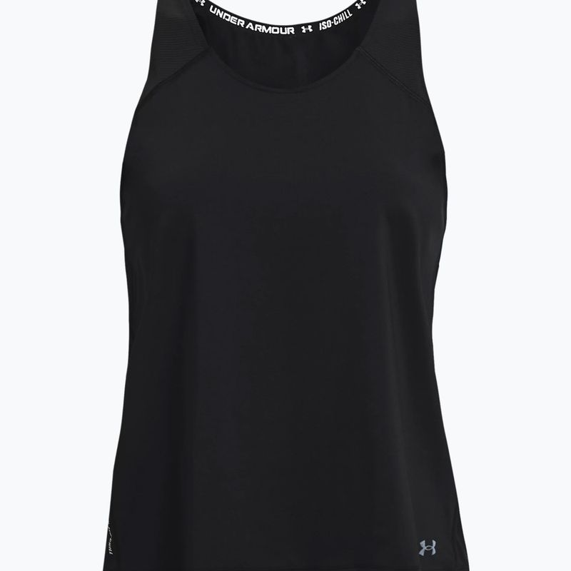 Tricou de antrenament pentru femei Under Armour Isochill Run Tank negru 1361925-001 3