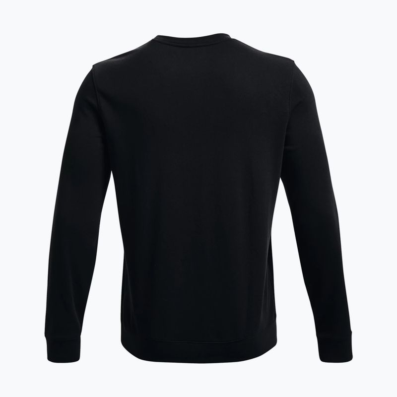 Tricou de antrenament pentru bărbați Under Armour Rival Terry LC Crew negru 1370404-001 2