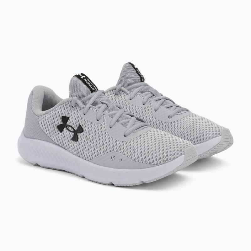 Under Armour Charged Pursuit 3 gri, pantofi de alergare pentru femei 3024889 4