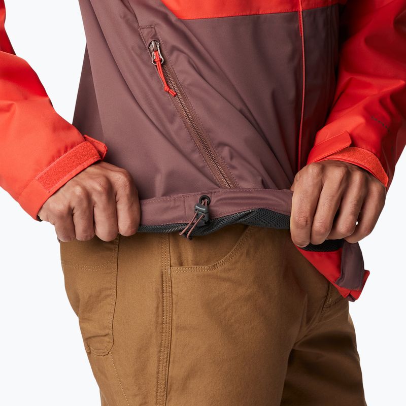 Geacă de ploaie pentru bărbați Columbia Hikebound roșie 1988621839 10