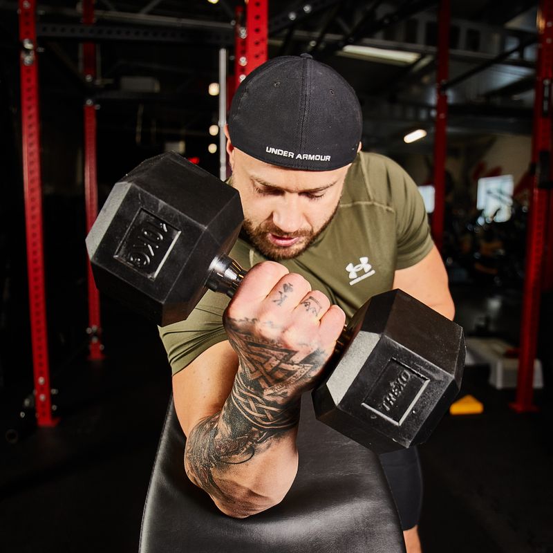 Ganteră cauciucată XTREXO Hex HXD100 10 kg 6