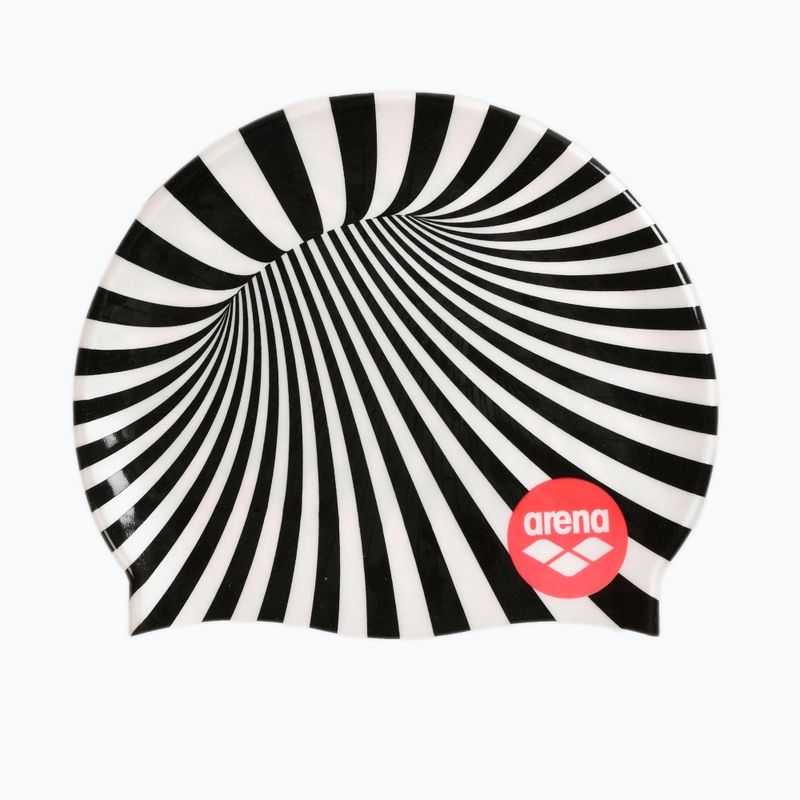 Cască Arena Print 2 alb-neagră 1E368 2