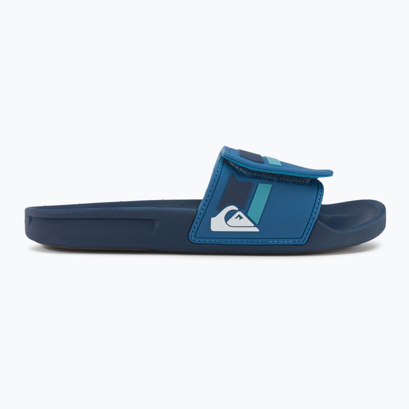 Șlapi pentru bărbați Quiksilver Rivi Slide Adjust blue/blue/green 2