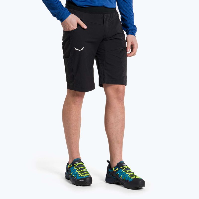 Pantaloni scurți de drumeție Salewa Agner Light pentru bărbați negru 00-0000027380