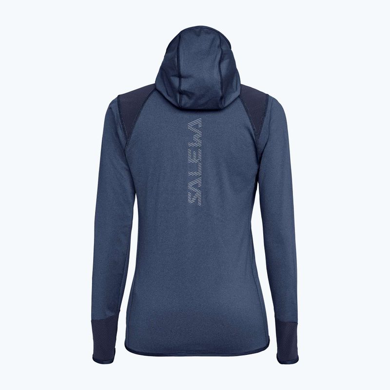 Pulover cu glugă pentru femei Salewa Agner Hybrid PL/DST FZ Hoody albastru marin 00-0000027372 9