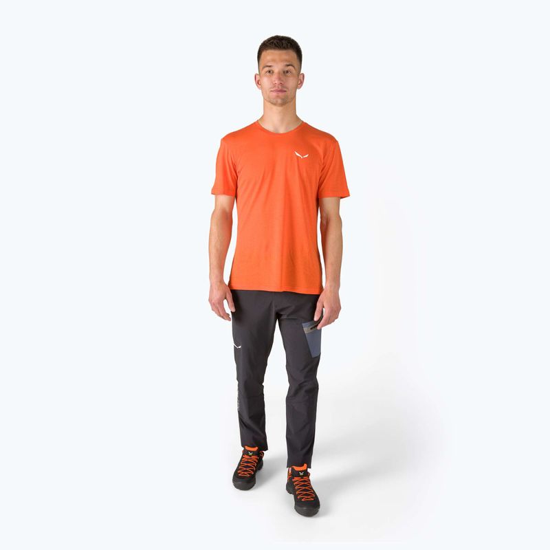 Bărbați Salewa Alpine Hemp Logo trekking tricou portocaliu 00-0000028132 2