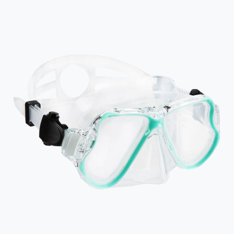 Set de snorkeling AQUASTIC Mască + Tub albastru MSA-01N 2