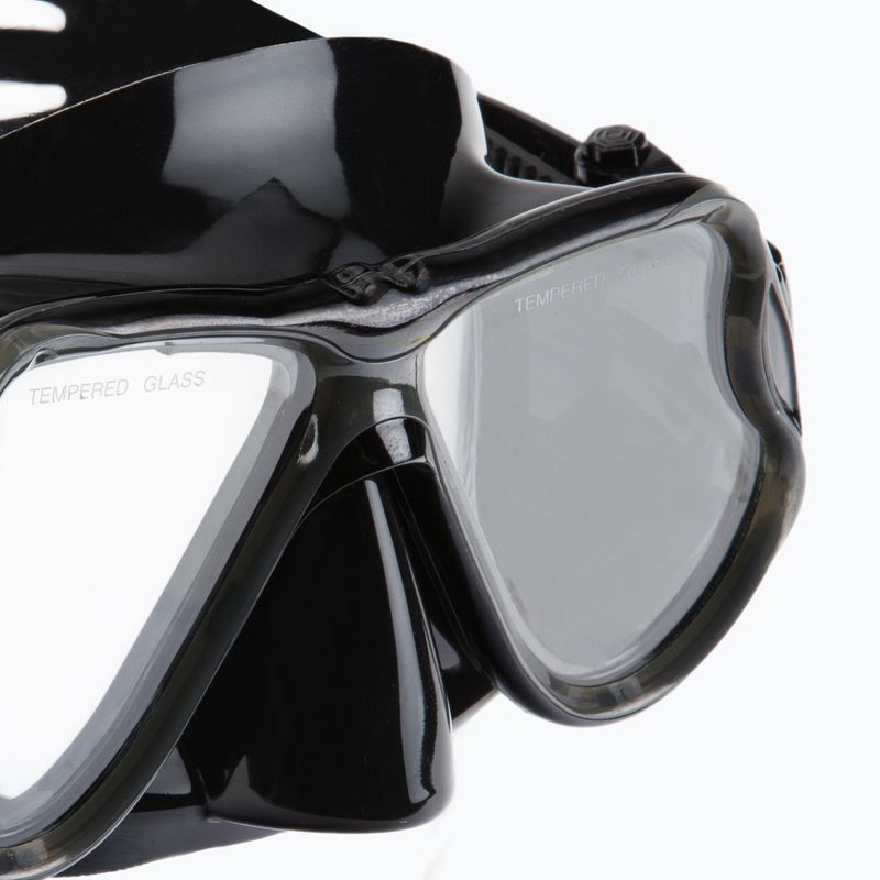 Set de snorkeling AQUASTIC Mască + Tub negru MSA-01C 8