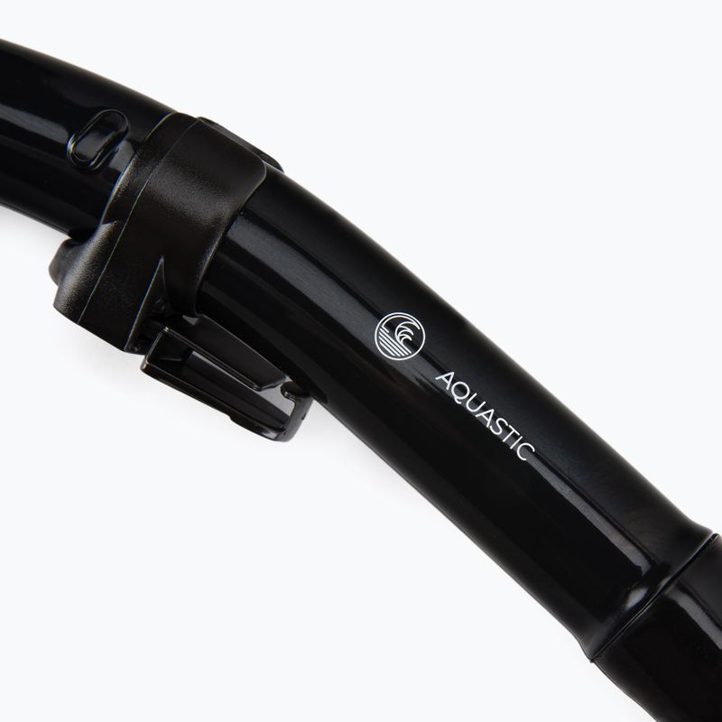 Set de snorkeling AQUASTIC Mască + Tub negru MSA-01C 10