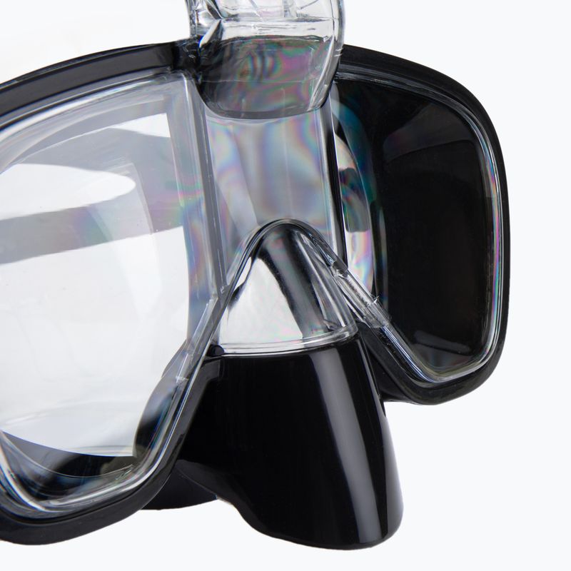 Set de snorkeling AQUASTIC Mască + Tub negru SMFK-01SC 16