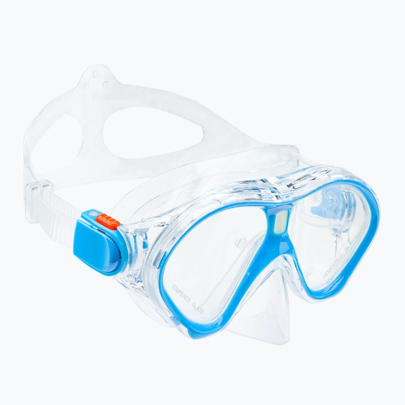 Set de snorkeling pentru copii AQUASTIC Mască + Aripioare + Tub albastru MSFK-01SN 11