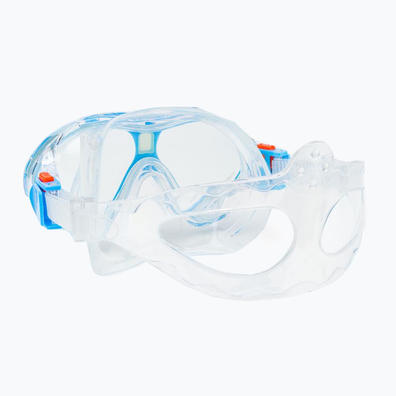 Set de snorkeling pentru copii AQUASTIC Mască + Aripioare + Tub albastru MSFK-01SN 14