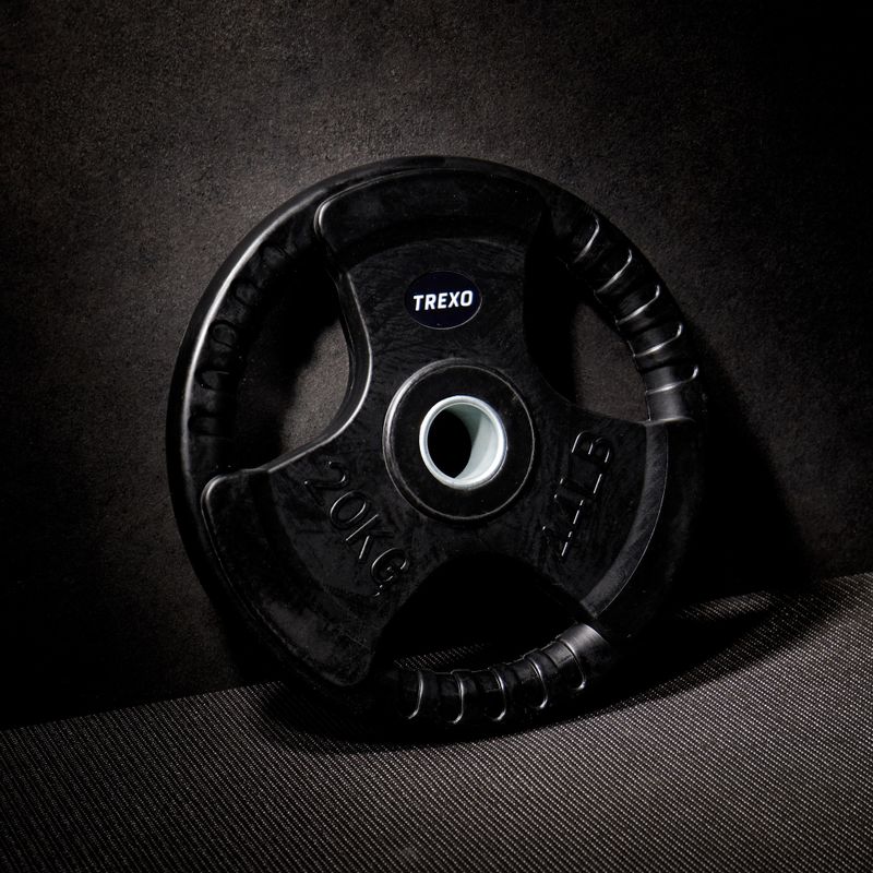 Greutate din fontă cauciucată XTREXO czarne RW20 20 kg 5