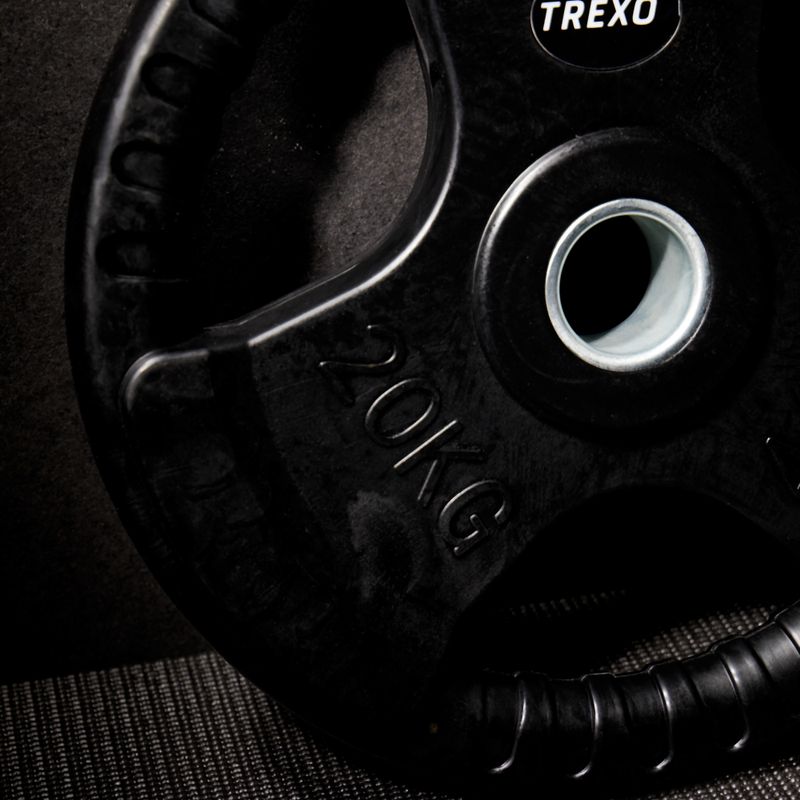Greutate din fontă cauciucată XTREXO czarne RW20 20 kg 6