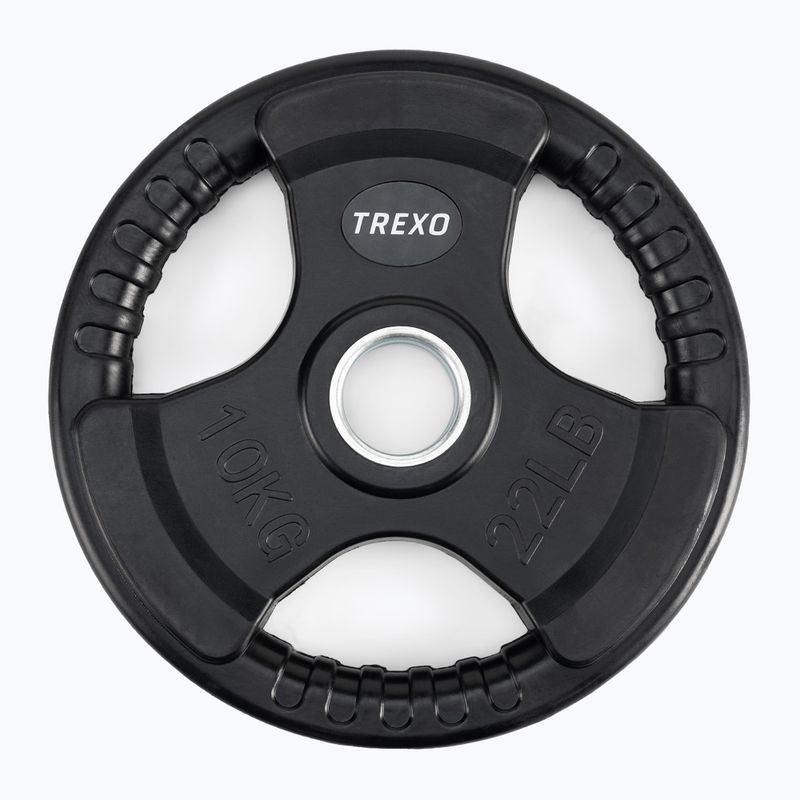 Greutate din fontă cauciucată XTREXO czarne RW10 10 kg 3