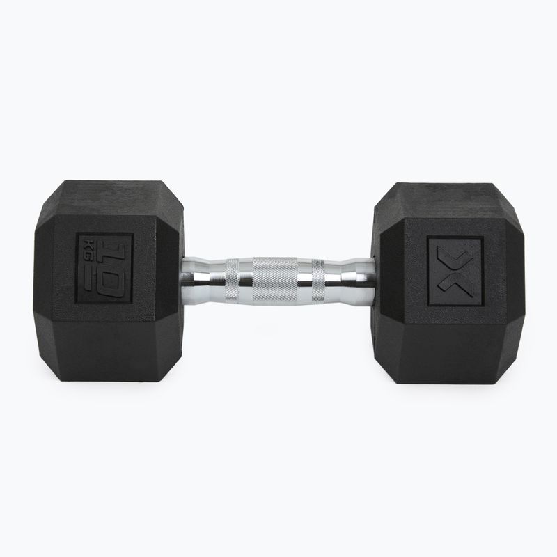 Ganteră cauciucată XTREXO Hex HXD100 10 kg 7