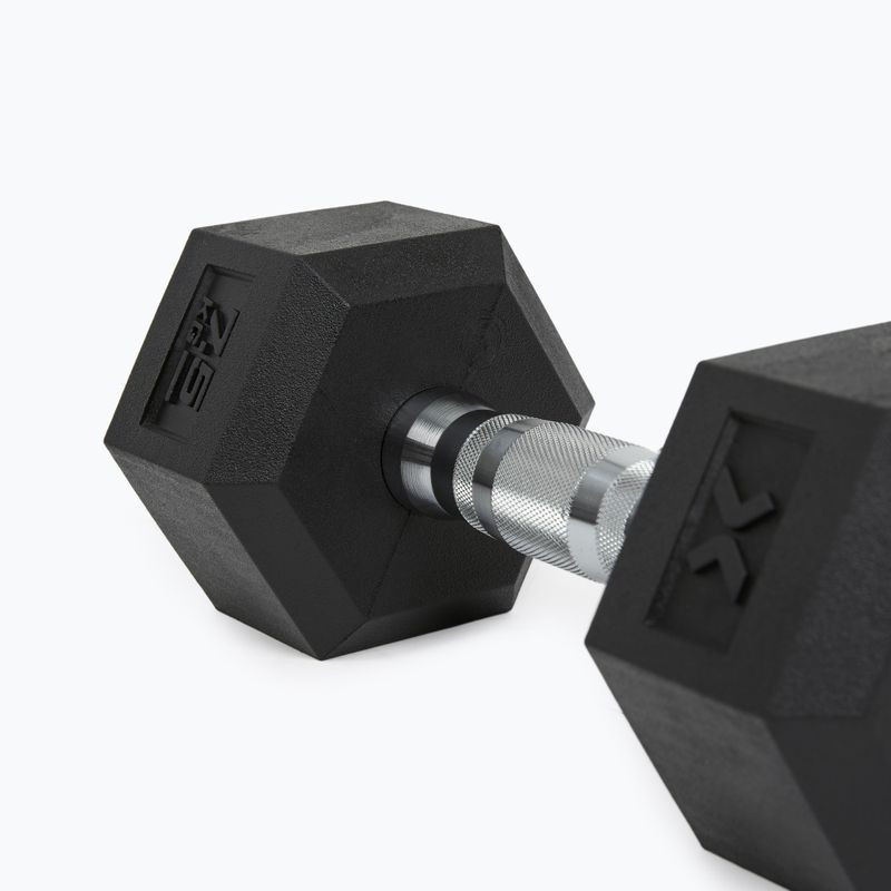 Ganteră cauciucată XTREXO Hex HXD75 7.5 kg 8