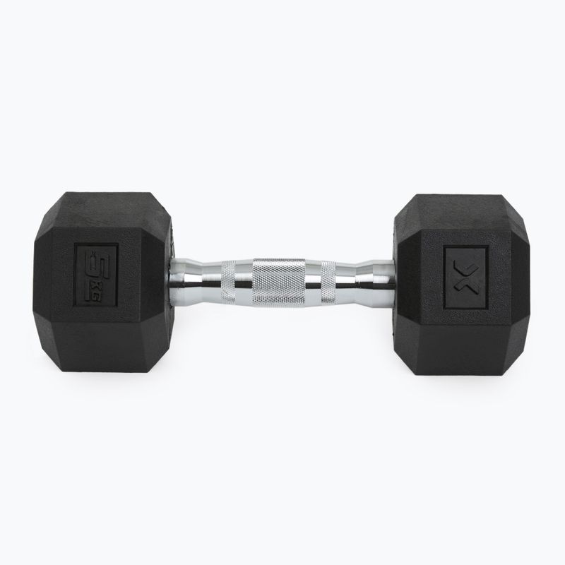 Ganteră cauciucată XTREXO Hex HXD50 5 kg 7