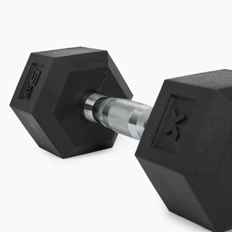 Ganteră cauciucată XTREXO Hex HXD50 5 kg 8