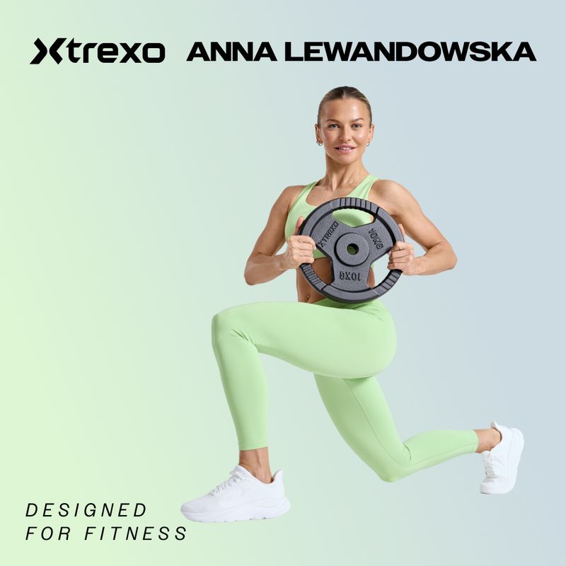 Greutate din fontă cauciucată XTREXO czarne RW20 20 kg 2