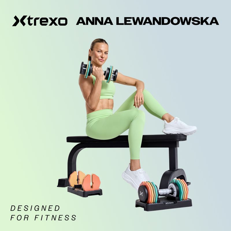 Halteră reglabilă XTREXO TXO-B4W001 40 kg negru 2