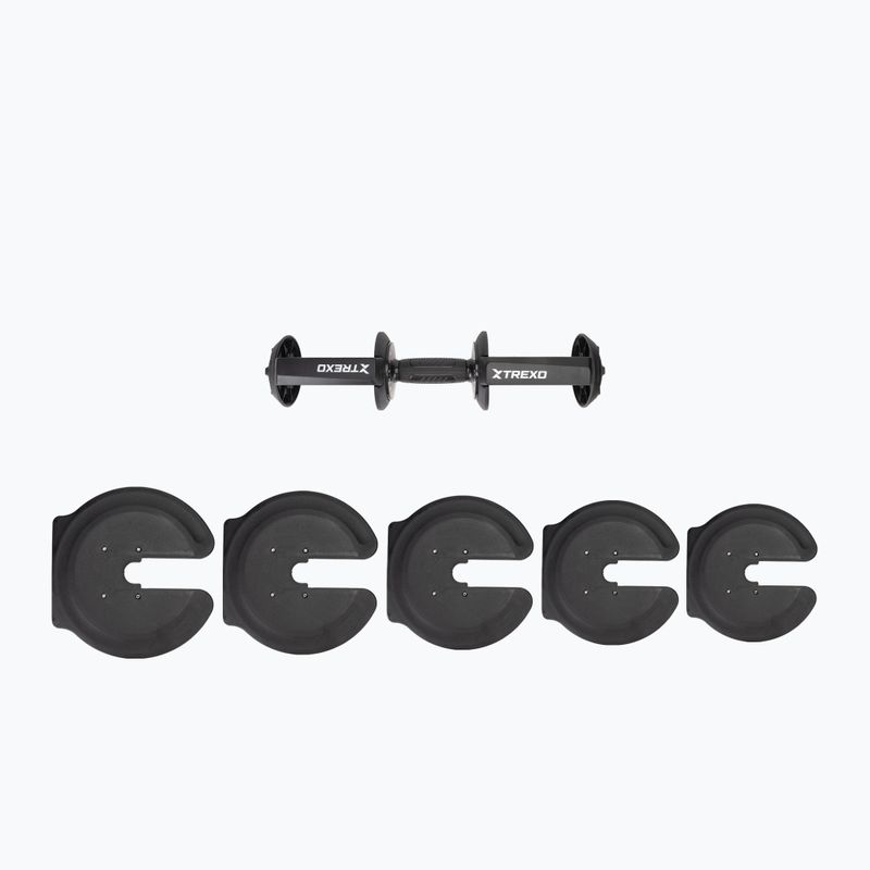 Halteră reglabilă XTREXO TXO-B4W001 40 kg negru 11