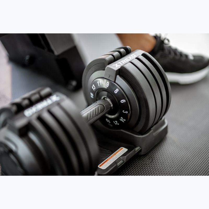 Halteră reglabilă XTREXO TXO-B4W002 24 kg negru 5
