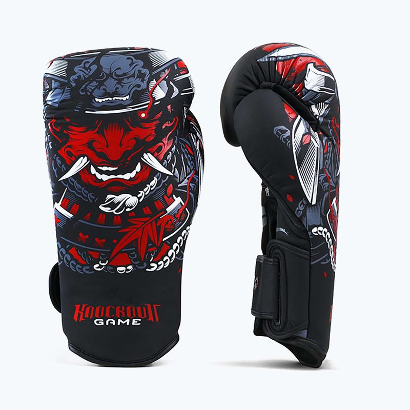 Mănuși de box pentru bărbați GroundGame “Samurai”, negru, 21BOXGLOSAM10 2
