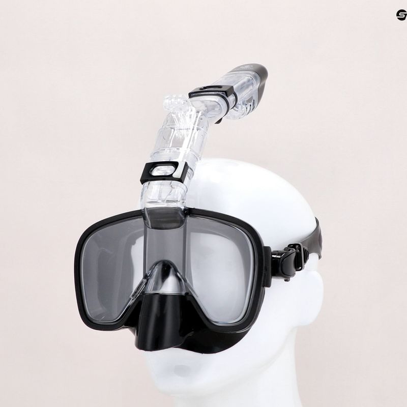 Set de snorkeling AQUASTIC Mască + Tub negru SMFK-01SC 20